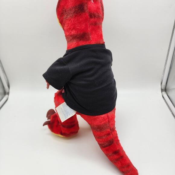 Build A Bear Raptor Red Dinosaur Plush 19" Dino T-shirt Stuffed Animal BAB 2022 - Picture 4 of 14